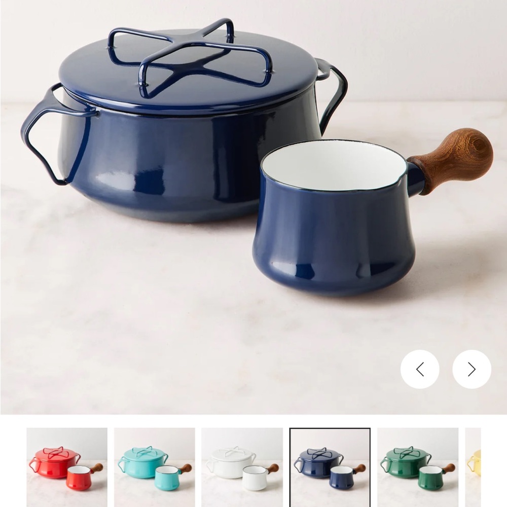 Dansk Blue Enamel Cookware Set